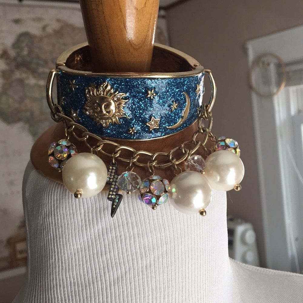 Betsey Johnson galaxy inspired bangle